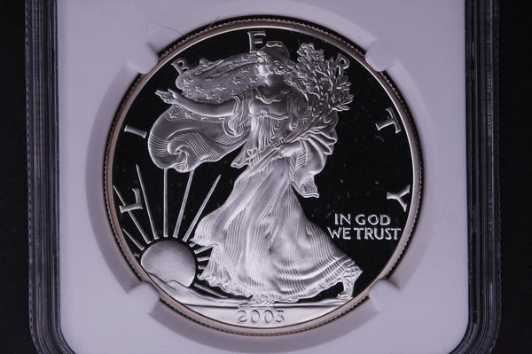 2003-W Silver Eagle $1. NGC Graded PF-69 Ultra Cameo. Store #03599