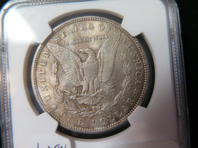 1891 Morgan Silver Dollar, NGC Graded MS 62.  Store