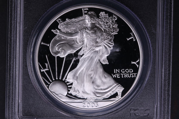2003-W Silver Eagle $1. PCGS Graded PR-70 DCAM. Store #03601