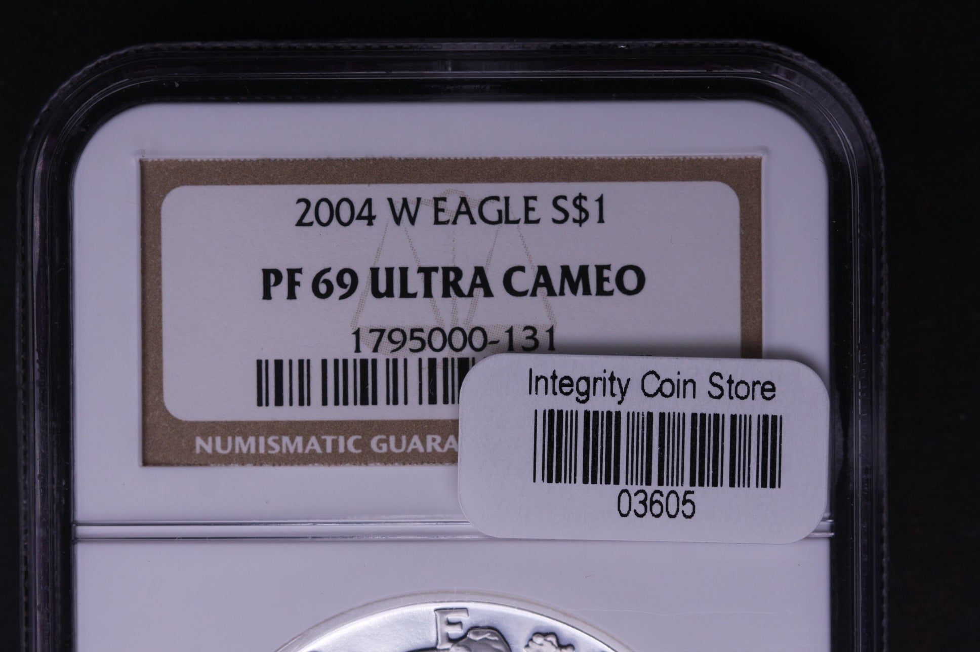 2004-W Silver Eagle $1. NGC Graded PF-69 Ultra Cameo. Store #AE0077