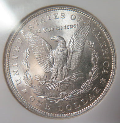1896 Morgan Silver Dollar, NGC MS 64 Uncirculated Coin, Store #DR0606.