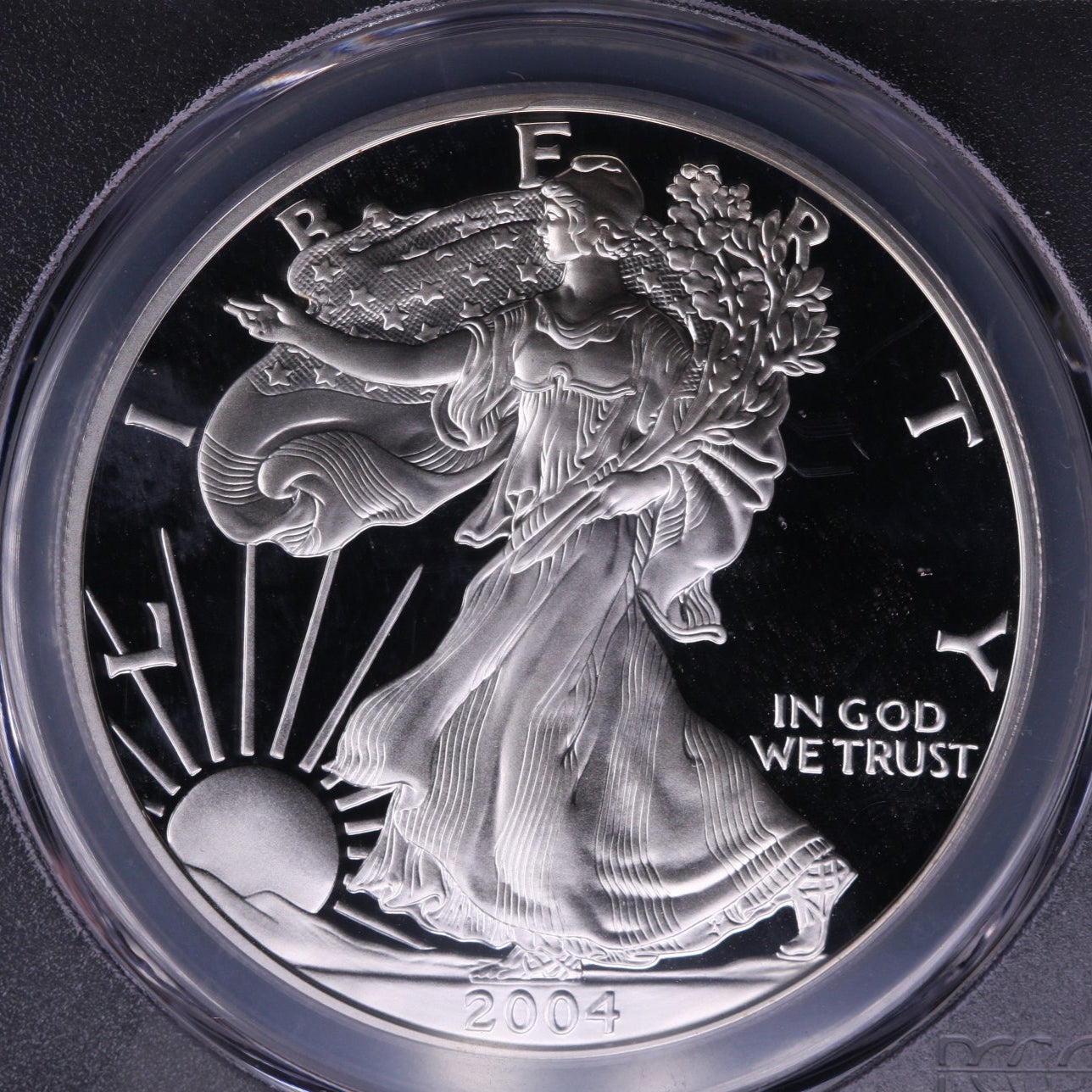 2004-W Silver Eagle $1. PCGS Graded PR-70 DCAM. Store #AE0076