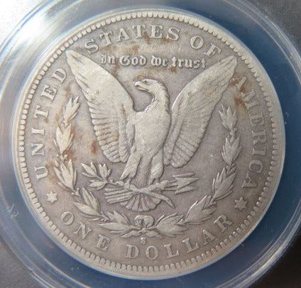 1896-S Morgan Silver Dollar, ANACS VG10, Circulated Coin, Store #DR0608.