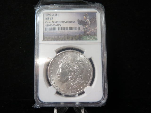1899-O Morgan Silver Dollar, NGC Graded MS 63 UNC.  Store