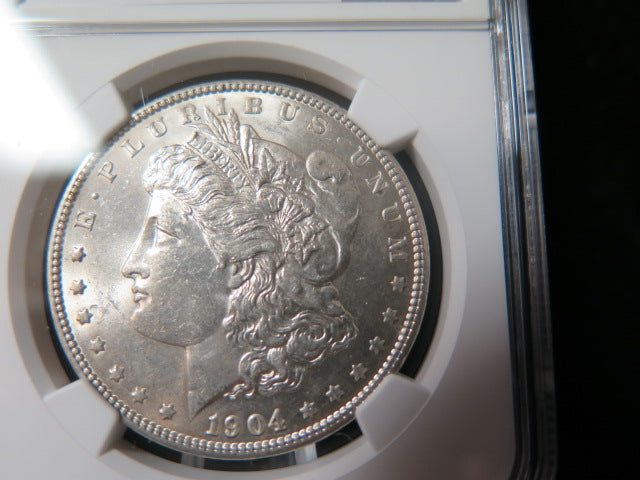 1904 Morgan Silver Dollar, NGC Graded MS 61 UNC.  Store