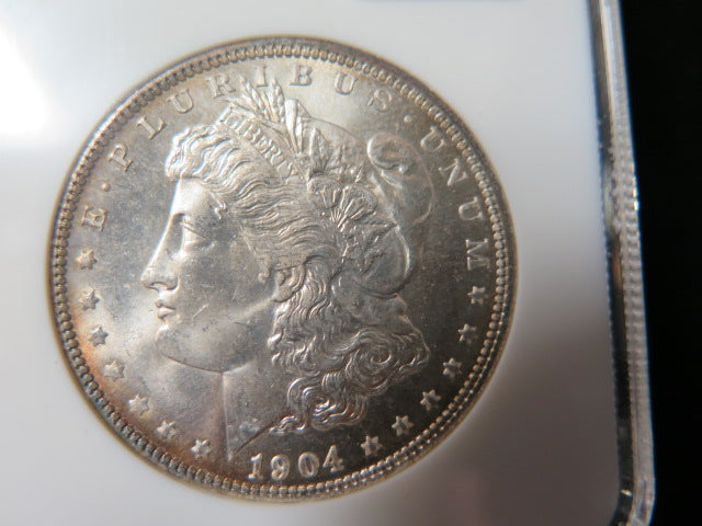 1904-O Morgan Silver Dollar, NGC Graded MS 65 UNC.  Store #03230