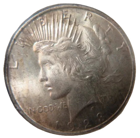 1923 Peace Silver Dollar, GEM Uncirculated Coin/Mint State. Store #DR0757