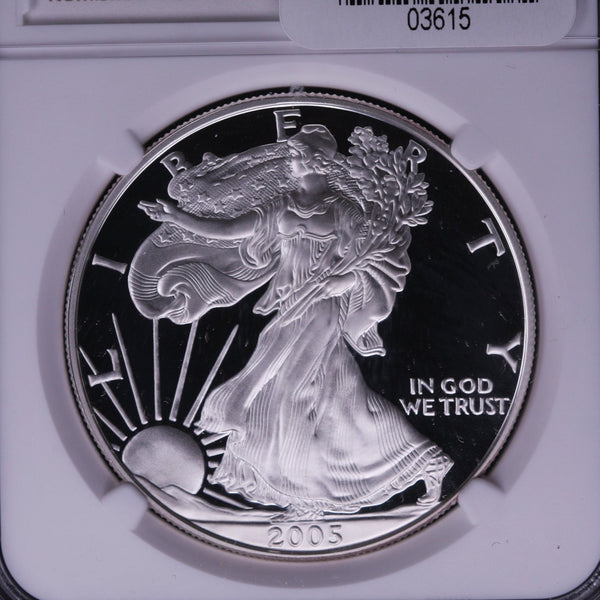 2005-W Silver Eagle $1. NGC Graded PF-69 Ultra Cameo. Store #03615