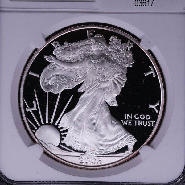 2005-W Silver Eagle $1. NGC Graded PF-69 Ultra Cameo. Store #03617