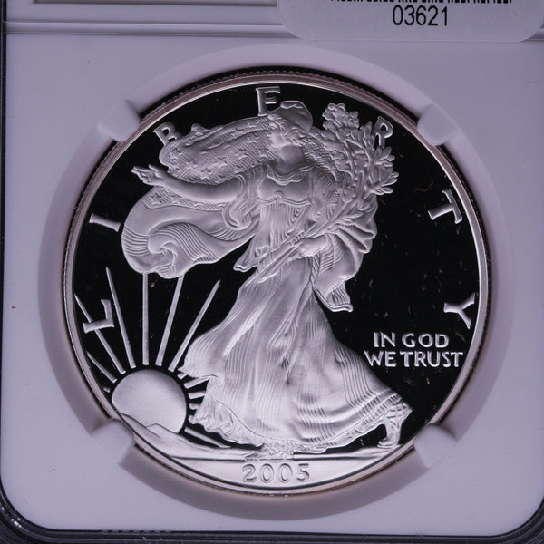 2005-W Silver Eagle $1. NGC Graded PF-70 Ultra Cameo. Store #03621