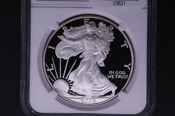 2005-W Silver Eagle $1. NGC Graded PF-70 Ultra Cameo. Store #03621