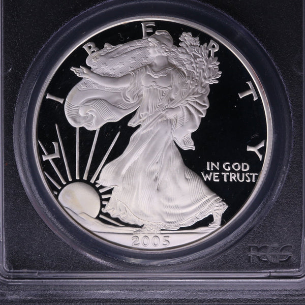2005-W Silver Eagle $1. PCGS Graded PR-70 DCAM. Store #03625