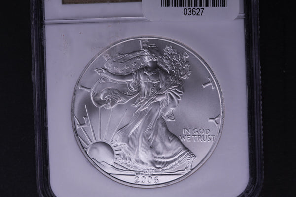 2006 Silver Eagle $1. NGC Graded MS-69 Un-Circulated Coin. Store #03627