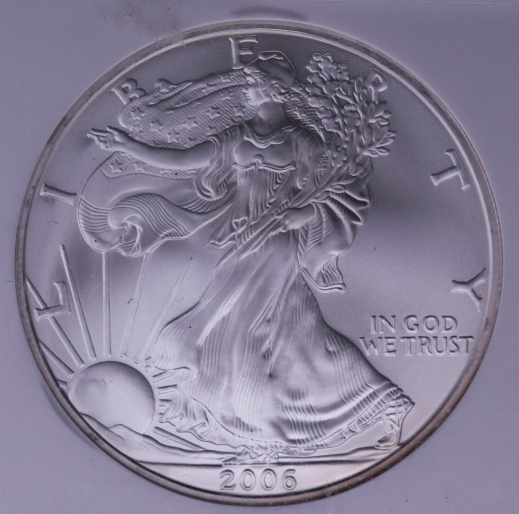 2006 Silver Eagle $1. NGC Graded MS-69 Uncirculated Coin. Store #AE0089