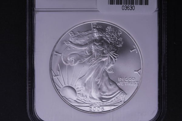 2006 Silver Eagle $1. NGC Graded MS-69 Un-Circulated Coin. Store #03630