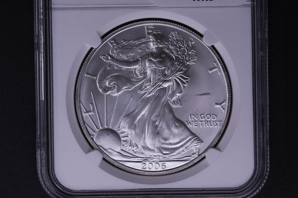 2006 Silver Eagle $1. NGC Graded MS-69 Un-Circulated Coin. Store #03632