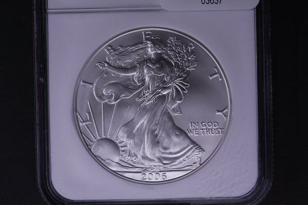 2006-W Silver Eagle $1. NGC Graded MS-69 Un-Circulated Coin. Store #03637