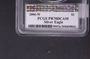 2006-W Silver Eagle $1. PCGS Graded PR-70 DCAM. Store
