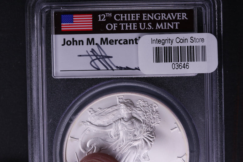 2006-W Silver Eagle $1. PCGS Graded MS-69 Un-Circulated Coin.  Store