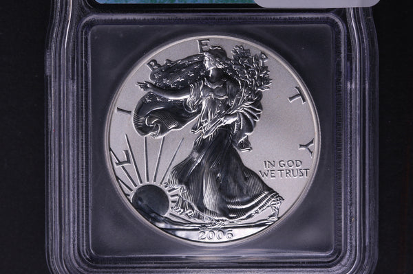 2006-P Silver Eagle $1. ICG Graded RP-70 20th Anniversary REVERSE.  Store #03648