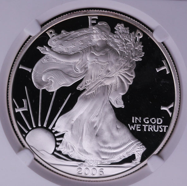 2006-W Silver Eagle $1. NGC Graded PF-70 Ultra Cameo.  Store #03652