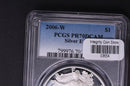 2006-W Silver Eagle $1. PCGS Graded PR-70 DCAM.  Store
