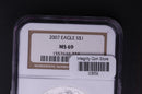 2007 Silver Eagle $1. NGC Graded MS-69 Un-Circulated Coin.  Store