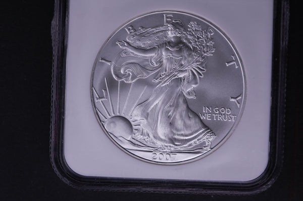 2007 Silver Eagle $1. NGC Graded MS-69 Un-Circulated Coin.  Store #03656