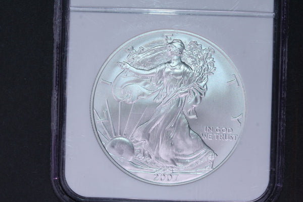2007-W Silver Eagle $1. NGC Graded MS-69 Early Releases.  Store #03659
