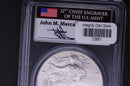 2007-W Silver Eagle $1. PCGS MS-69., Burnished Strike.  Store