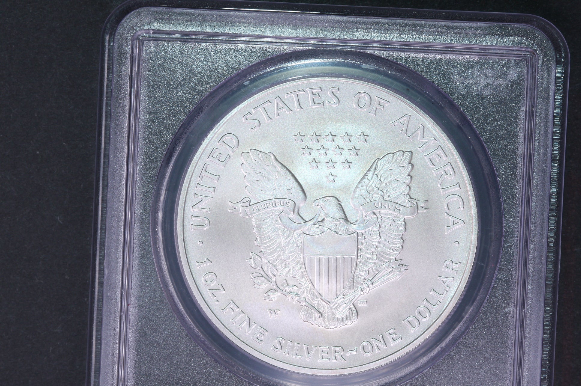 2007-W Silver Eagle $1. PCGS MS-69., Burnished Strike.  Store #AE0100