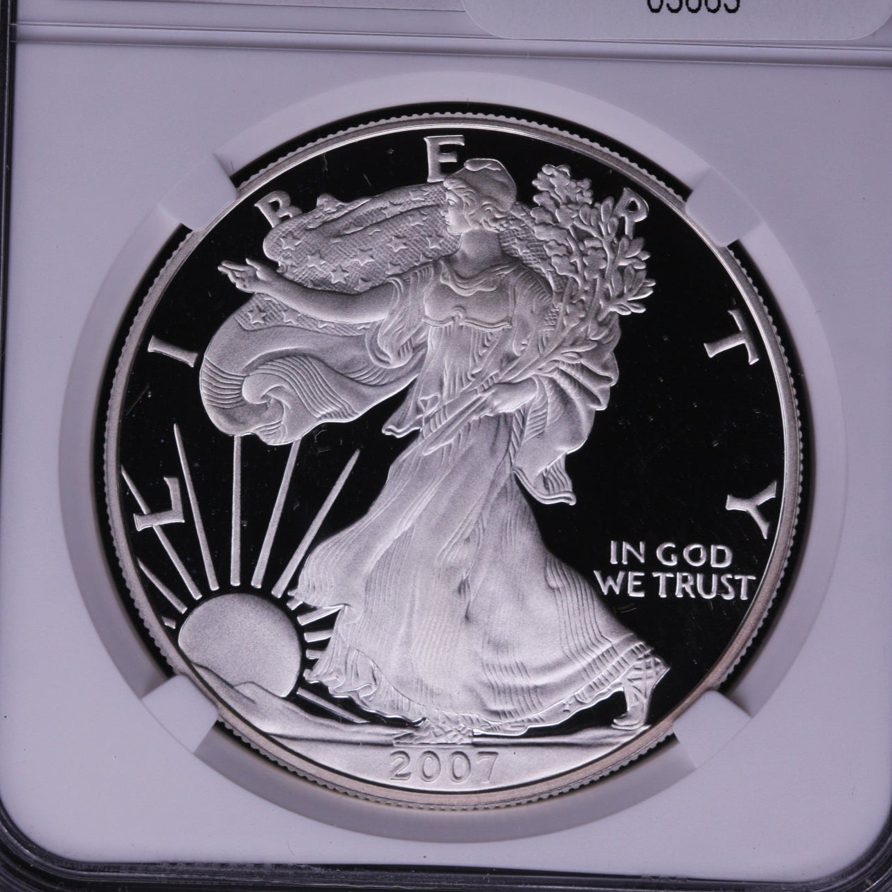 2007-W Silver Eagle $1. NGC Graded PF-69 Ultra Cameo.  Store #AE0102