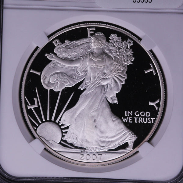 2007-W Silver Eagle $1. NGC Graded PF-69 Ultra Cameo.  Store #AE0102