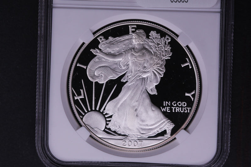 2007-W Silver Eagle $1. NGC Graded PF-69 Ultra Cameo.  Store