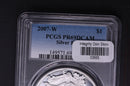2007-W Silver Eagle $1. PCGS Graded PR-69 DCAM.  Store
