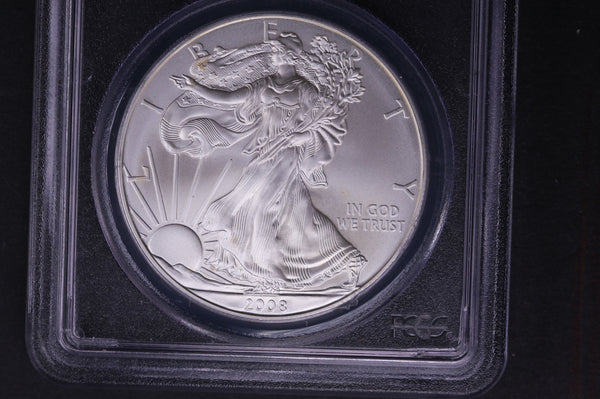 2008-W Silver Eagle $1. PCGS Graded MS-69 Un-Circulated Coin.  Store #03667