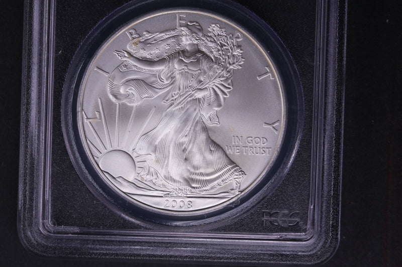 2008-W Silver Eagle $1. PCGS Graded MS-69 Un-Circulated Coin.  Store