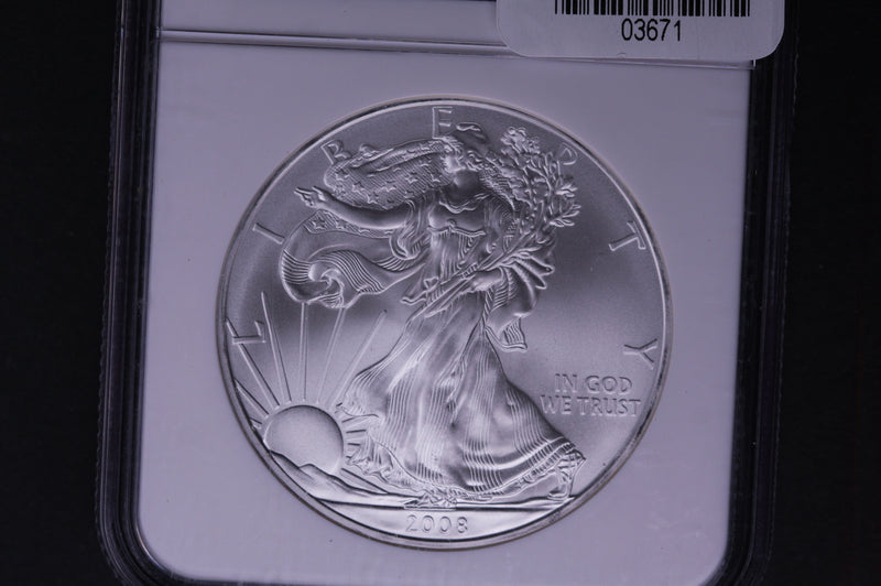2008 Silver Eagle $1. NGC Graded MS-69 Early Releases.  Store