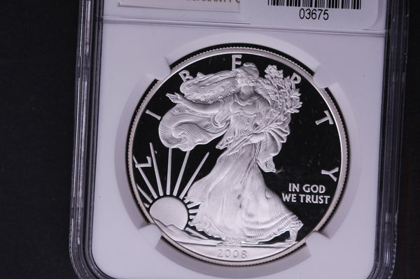 2008-W Silver Eagle $1. NGC Graded PF-69 Ultra Cameo.  Store #03675