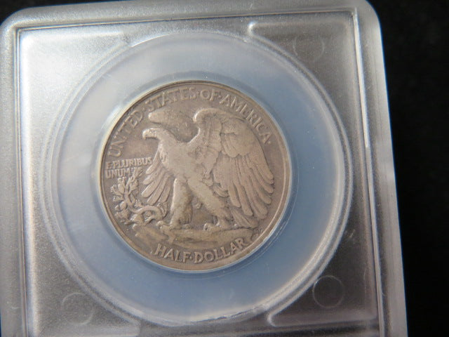 1920-S Walking Liberty Half Dollar.  Nice VF Coin.  Store # 03346
