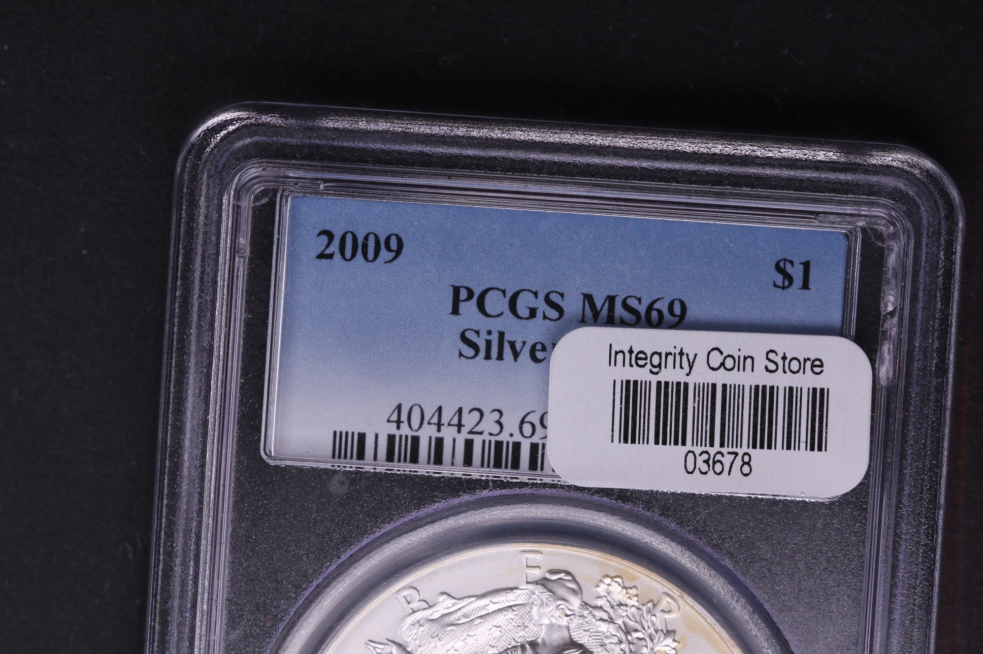2009 Silver Eagle $1. PCGS Graded MS-69 B.U. Strike. Store #AE0117