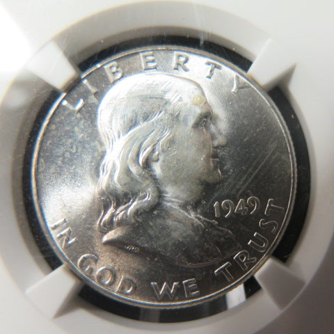1949 Franklin Half Dollar. NGC Graded MS 63 Uncirculated Coin. Store #GHR104