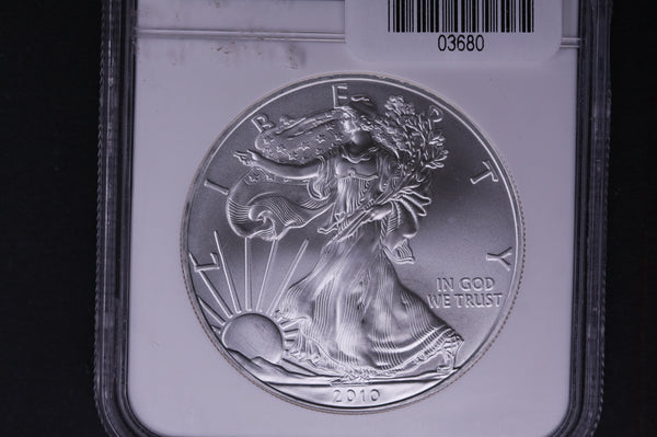 2010 Silver Eagle $1. NGC Graded MS-69 Early Releases.  Store #03680