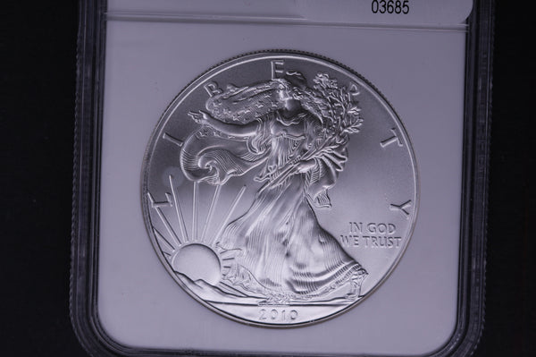 2010 Silver Eagle $1. NGC Graded MS-69 Early Releases.  Store #03685