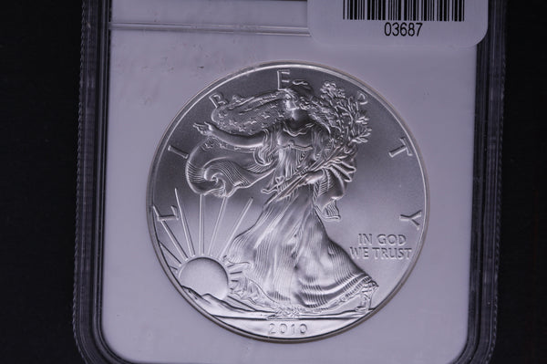 2010 Silver Eagle $1. NGC Graded MS-69 Early Releases.  Store #03687
