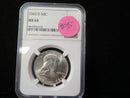 1960-D Franklin Half Dollar. NGC Graded MS 64 Uncirculated Coin. Store
