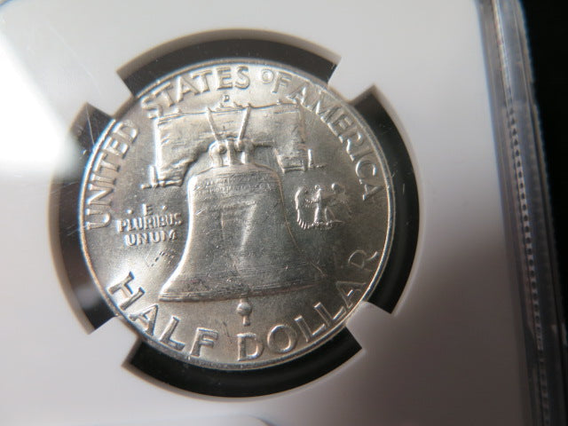 1960-D Franklin Half Dollar, NGC Graded MS 64 Coin, Store #03362