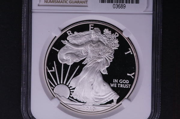 2010-W Silver Eagle $1. NGC Graded PF-70 Ultra Cameo.  Store #03689