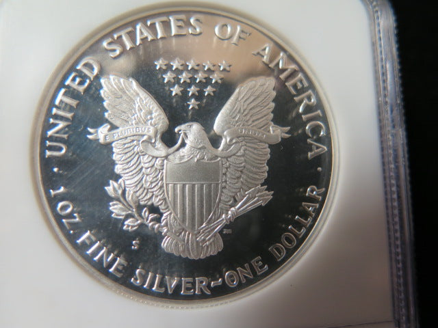 1991-S $1 Proof American Silver Eagle. NGC Graded PF69 Ultra Cameo.
