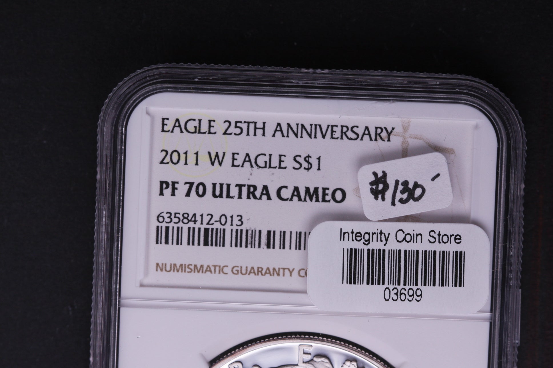 2011-W Silver Eagle $1. NGC Graded PF-70 Ultra Cameo, Store #AE0128